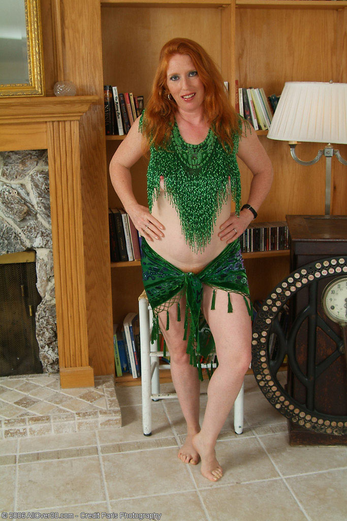 Bushy Redheaded  Mom Gets Down and Dirty